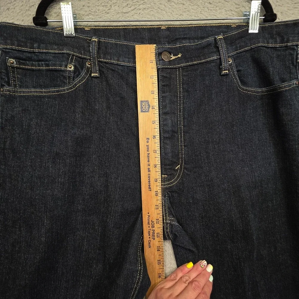 Levis 541 Jeans Mens 40x32 Black Athletic Tapered Leg Denim Dark Wash Classic‎
